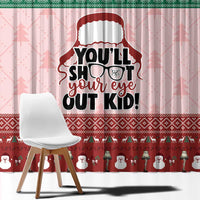 Christmas Story Window Curtain You'll Shoot Your Eye Out - Wonder Print Shop