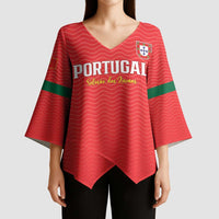 Custom Portugal Football Kimono Sleeve Blouse Never Back Down 2026