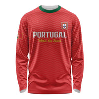 Custom Portugal Football Long Sleeve Shirt Never Back Down 2026