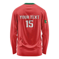 Custom Portugal Football Long Sleeve Shirt Never Back Down 2026
