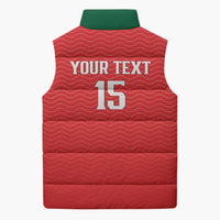 Custom Portugal Football Sleeveless Puffer Jacket Never Back Down 2026