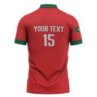 Custom Portugal Football Zipper Polo Shirt Never Back Down 2026