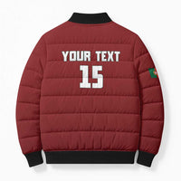 Custom Portugal Football 2026 Bomber Puffer Jacket Vamos Portugal