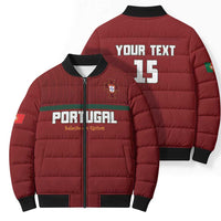 Custom Portugal Football 2026 Bomber Puffer Jacket Vamos Portugal
