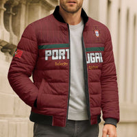 Custom Portugal Football 2026 Bomber Puffer Jacket Vamos Portugal