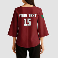 Custom Portugal Football 2026 Kimono Sleeve Blouse Vamos Portugal