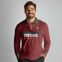 Custom Portugal Football 2026 Long Sleeve Polo Shirt Vamos Portugal