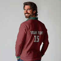 Custom Portugal Football 2026 Long Sleeve Polo Shirt Vamos Portugal