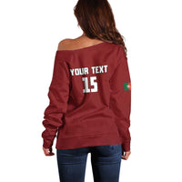 Custom Portugal Football 2026 Off Shoulder Sweater Vamos Portugal