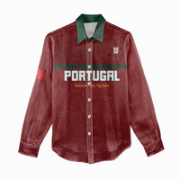 Custom Portugal Football 2026 Women Casual Shirt Vamos Portugal