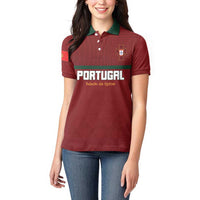 Custom Portugal Football 2026 Women Polo Shirt Vamos Portugal