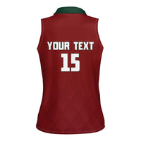 Custom Portugal Football 2026 Women Sleeveless Polo Shirt Vamos Portugal