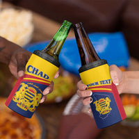 Personalised Chad 4 in 1 Can Cooler Tumbler Coat Of Arms - African Pattern