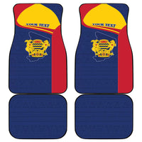 Personalised Chad Car Mats Coat Of Arms - African Pattern