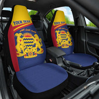 Personalised Chad Car Seat Cover Coat Of Arms - African Pattern