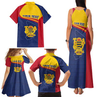 Personalised Chad Family Matching Tank Maxi Dress and Hawaiian Shirt Coat Of Arms - African Pattern