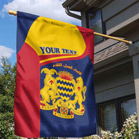 Personalised Chad Garden Flag Coat Of Arms - African Pattern