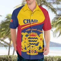 Personalised Chad Hawaiian Shirt Coat Of Arms - African Pattern
