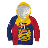 Personalised Chad Kid Hoodie Coat Of Arms - African Pattern