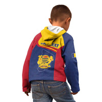 Personalised Chad Kid Hoodie Coat Of Arms - African Pattern