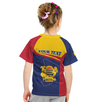 Personalised Chad Kid T Shirt Coat Of Arms - African Pattern
