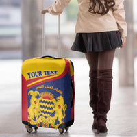 Personalised Chad Luggage Cover Coat Of Arms - African Pattern