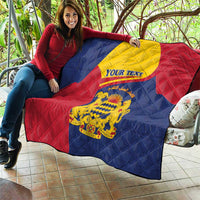 Personalised Chad Quilt Coat Of Arms - African Pattern