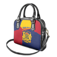 Personalised Chad Shoulder Handbag Coat Of Arms - African Pattern