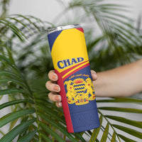 Personalised Chad Skinny Tumbler Coat Of Arms - African Pattern