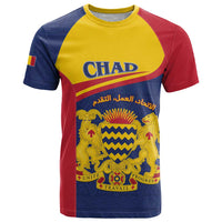 Personalised Chad T Shirt Coat Of Arms - African Pattern