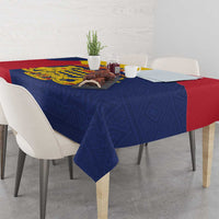 Personalised Chad Tablecloth Coat Of Arms - African Pattern