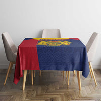 Personalised Chad Tablecloth Coat Of Arms - African Pattern