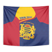 Personalised Chad Tapestry Coat Of Arms - African Pattern