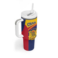 Personalised Chad Tumbler With Handle Coat Of Arms - African Pattern