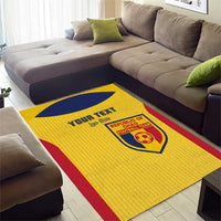 Custom Chad Football Area Rug Allez Les Sao