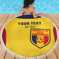 Custom Chad Football Beach Blanket Allez Les Sao