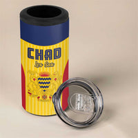 Custom Chad Football 4 in 1 Can Cooler Tumbler Allez Les Sao