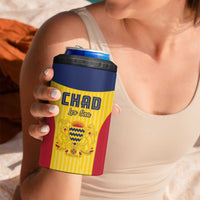 Custom Chad Football 4 in 1 Can Cooler Tumbler Allez Les Sao