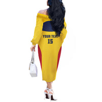 Custom Chad Football Off The Shoulder Long Sleeve Dress Allez Les Sao