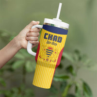 Custom Chad Football Tumbler With Handle Allez Les Sao