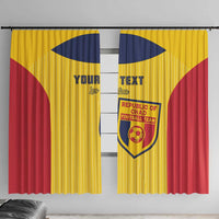 Custom Chad Football Window Curtain Allez Les Sao