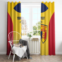 Custom Chad Football Window Curtain Allez Les Sao