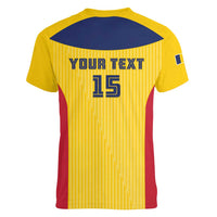 Custom Chad Football Women V-Neck T-Shirt Allez Les Sao