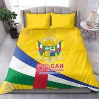 Central African Republic Independence Day Bedding Set Coat Of Arms Proteas