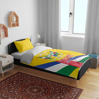 Central African Republic Independence Day Bedding Set Coat Of Arms Proteas