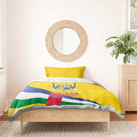 Central African Republic Independence Day Bedding Set Coat Of Arms Proteas