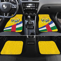 Central African Republic Independence Day Car Mats Coat Of Arms Proteas