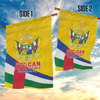 Central African Republic Independence Day Garden Flag Coat Of Arms Proteas
