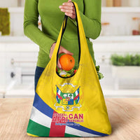 Central African Republic Independence Day Grocery Bag Coat Of Arms Proteas