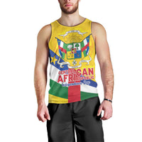 Personalised Central African Republic Independence Day Men Tank Top Coat Of Arms Proteas